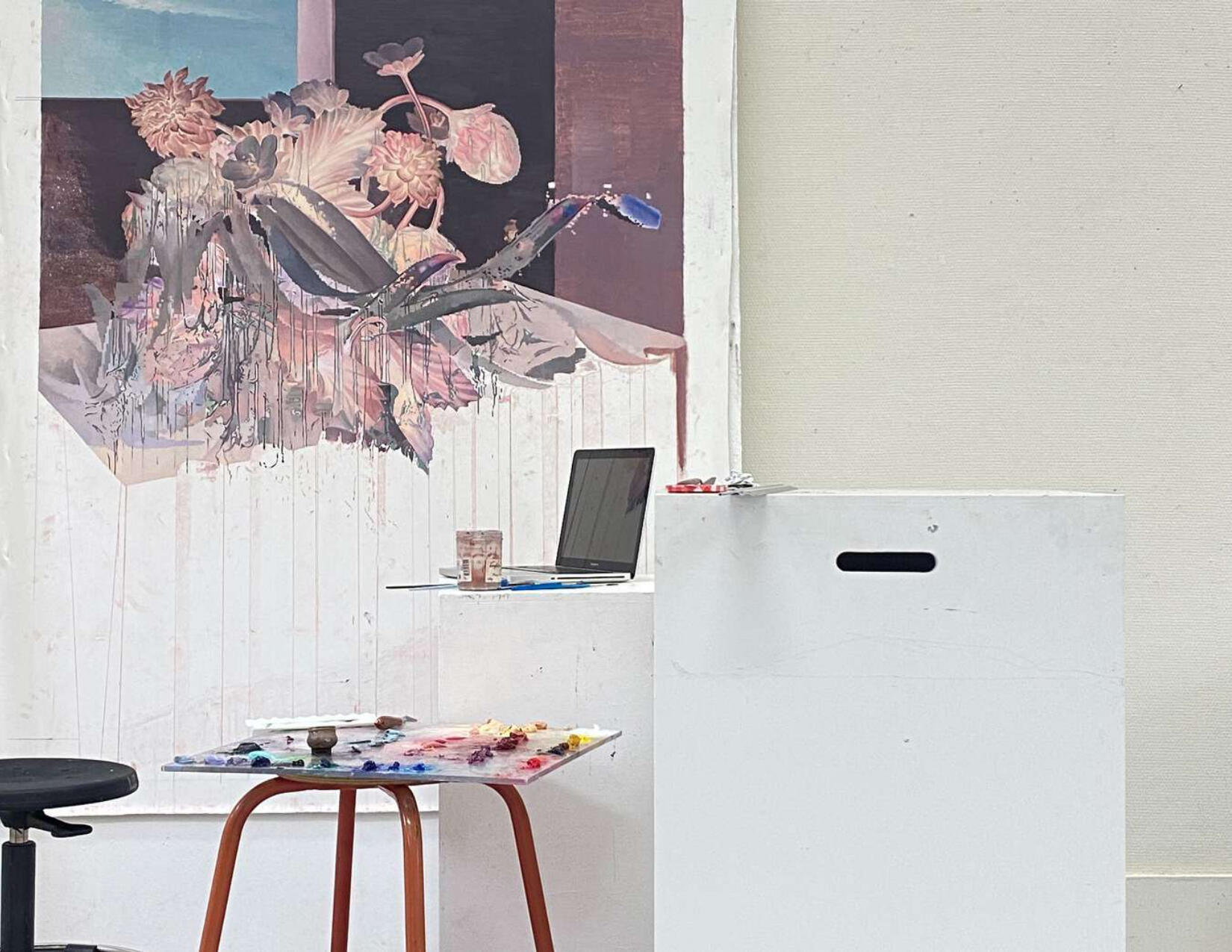 The Flowers — Oil painting on canvas, 150 × 130 cm, 2023