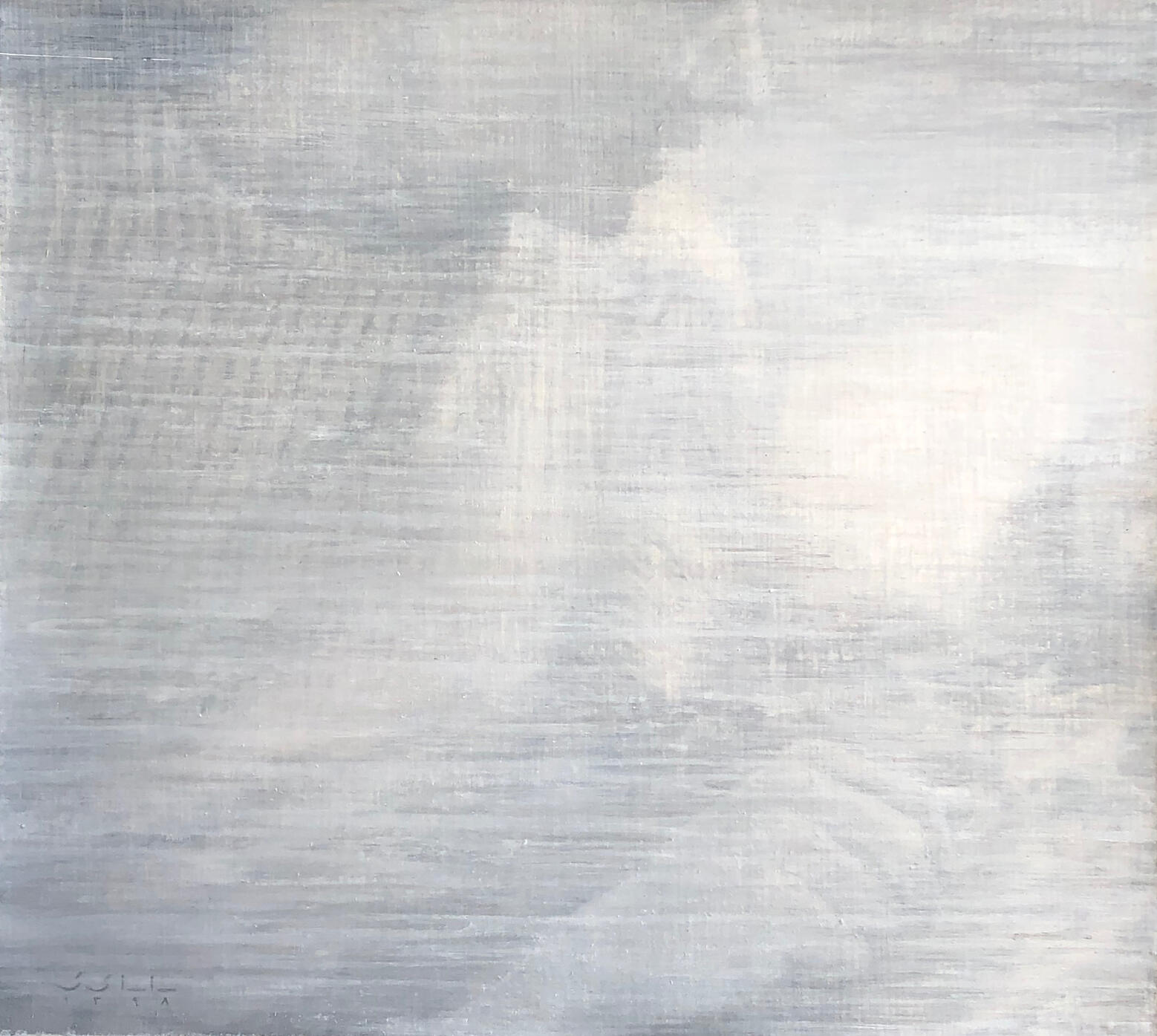 The Moments — Oil on paper, 20 × 20 cm, 2019