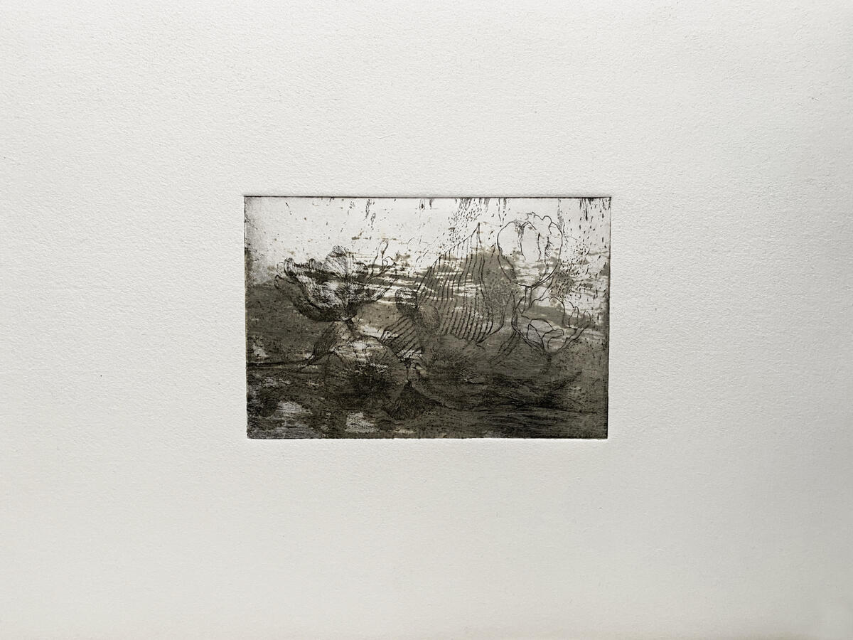 The Flowers — Gravure print, 10 × 15 cm, 2023