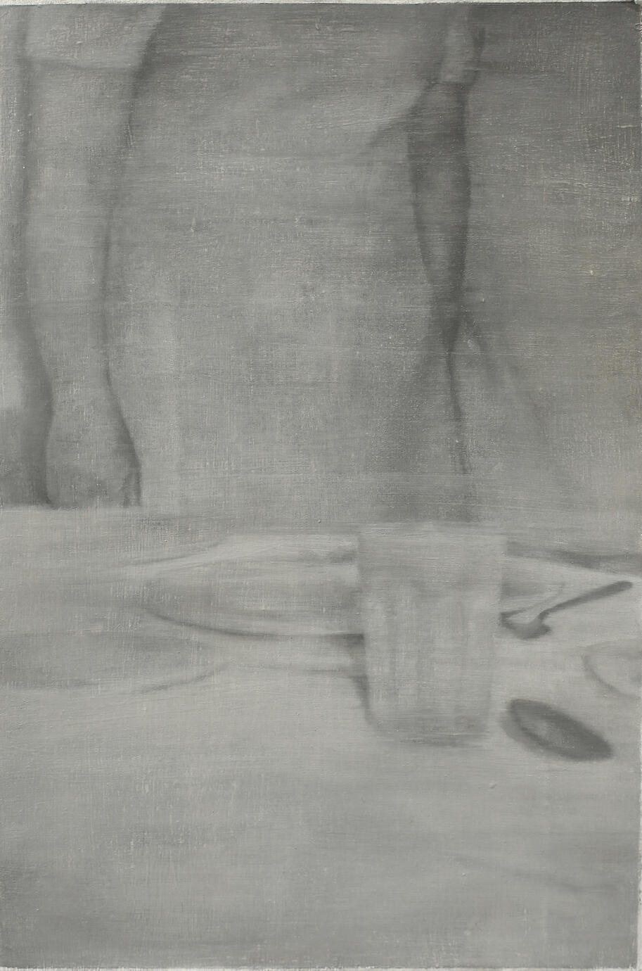 The Moments — Oil on paper, 24 × 16 cm, 2018