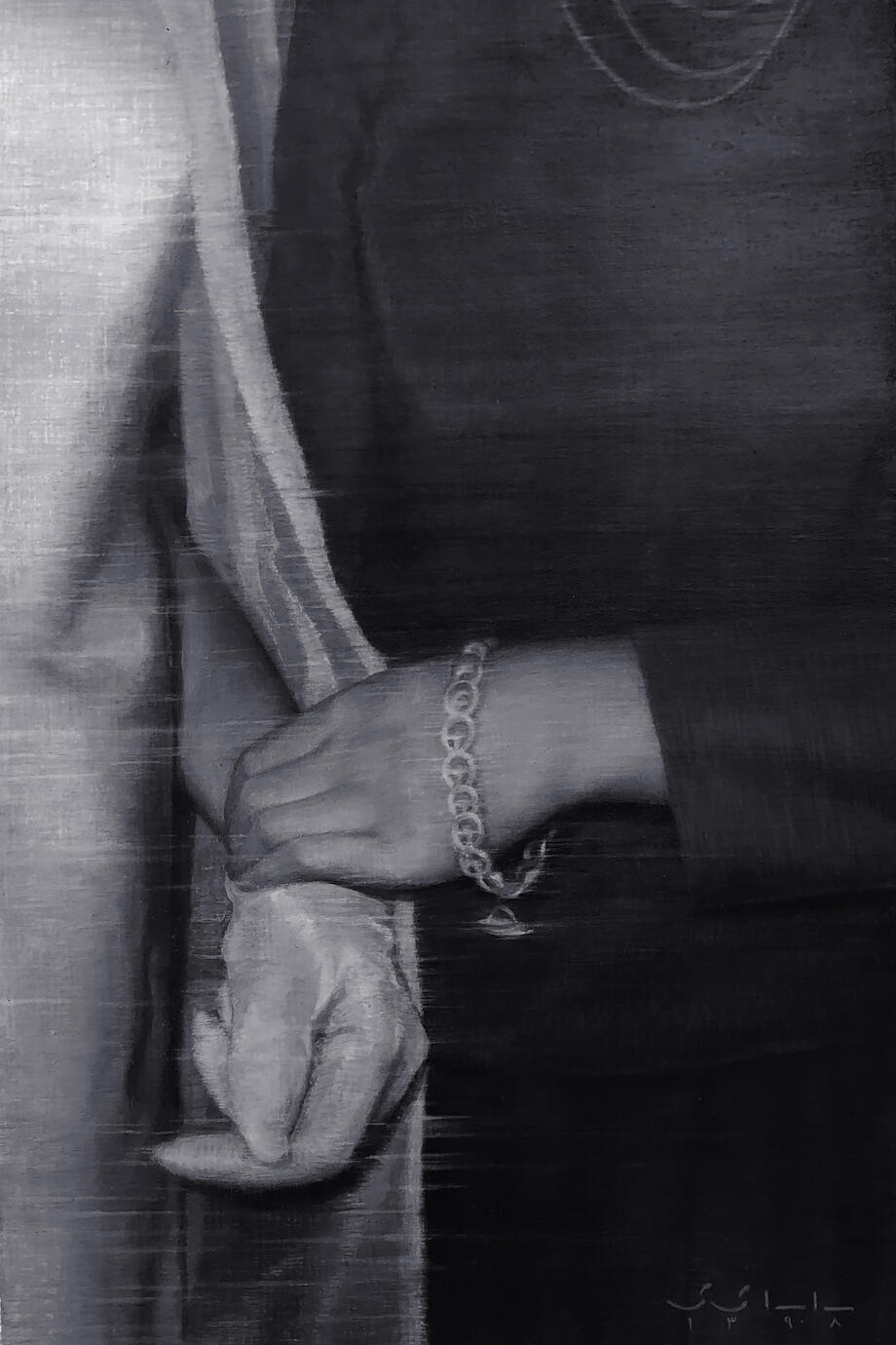 The Moments — Oil on paper, 24 × 16 cm, 2019