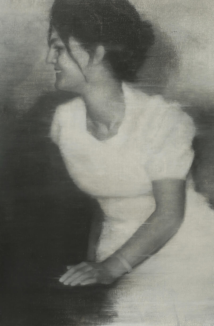 The Moments — Oil on paper, 24 × 16 cm, 2018