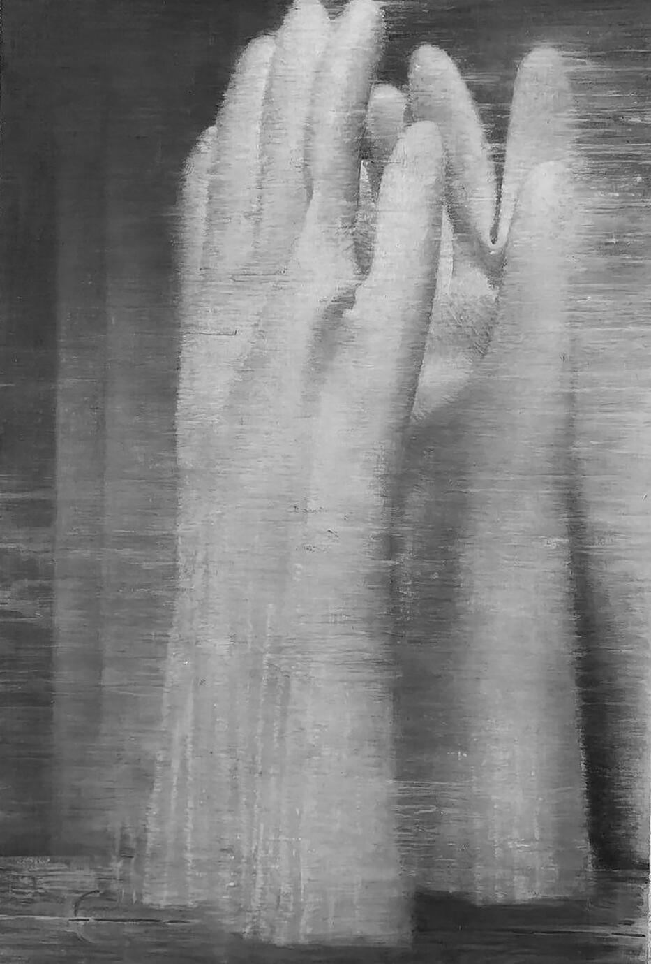 The Moments — Oil on paper, 30 × 40 cm, 2019