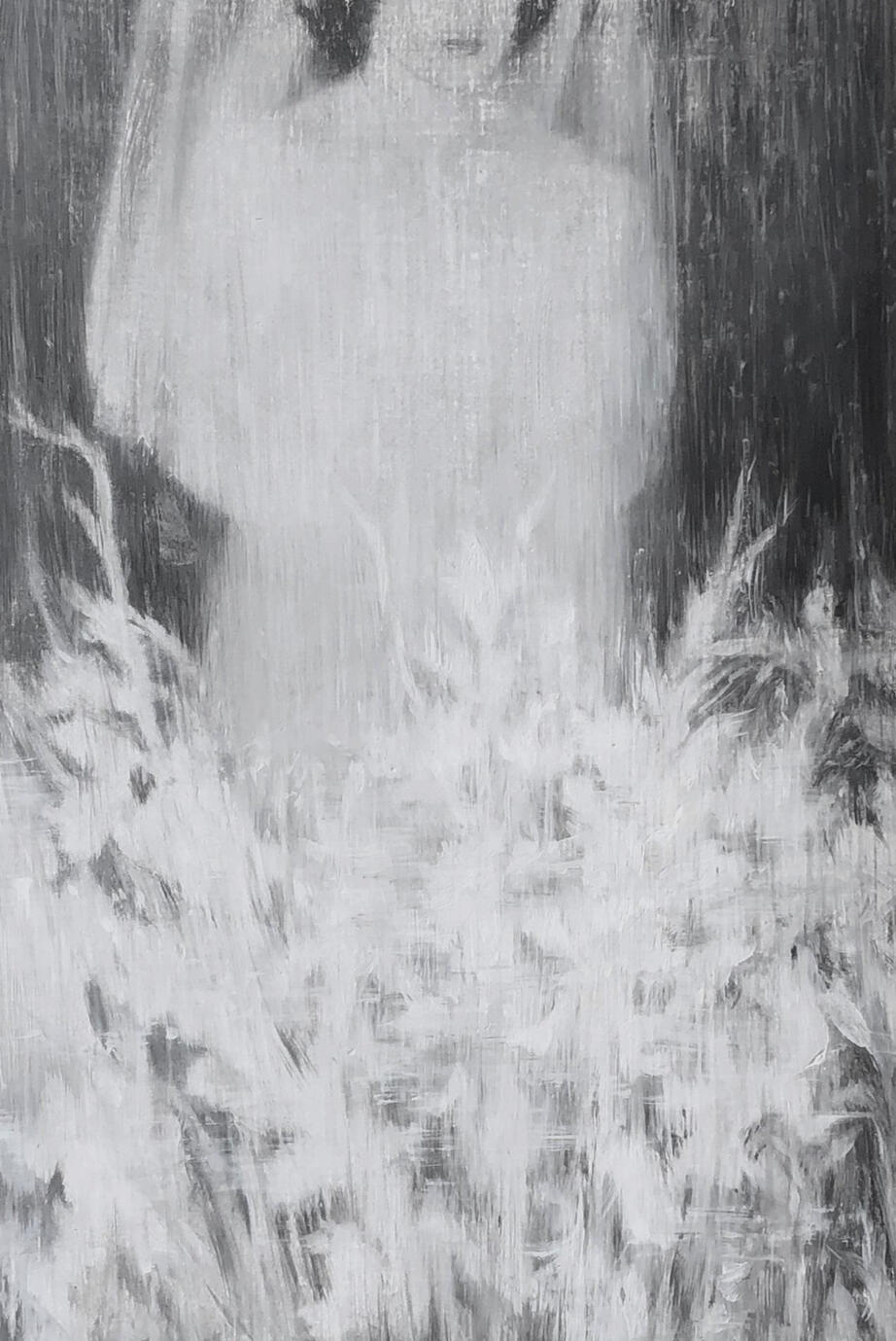 The Moments — Oil on paper, 24 × 16 cm, 2019