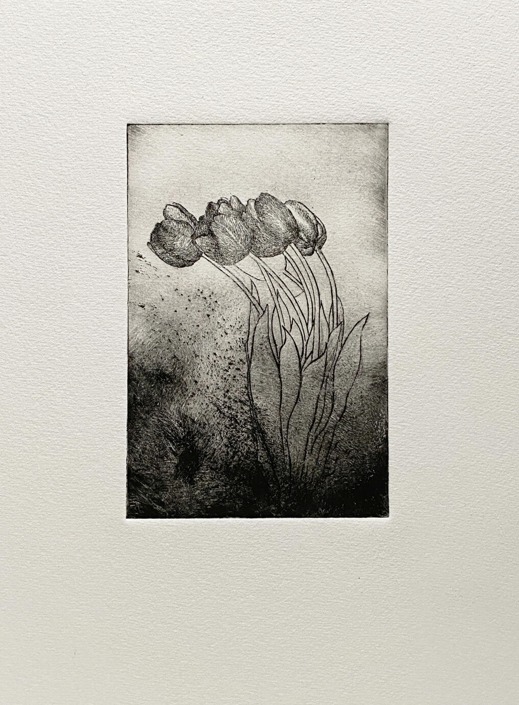 The Flowers — Gravure print, 10 × 15 cm, 2022